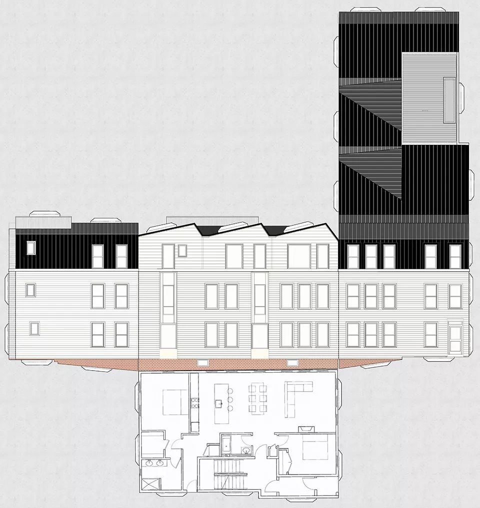 波士顿历史建筑改造的现代住宅典范-49