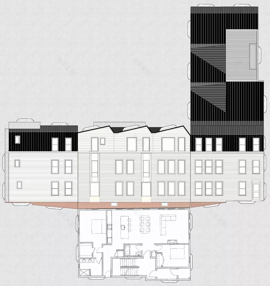波士顿历史建筑改造的现代住宅典范-49