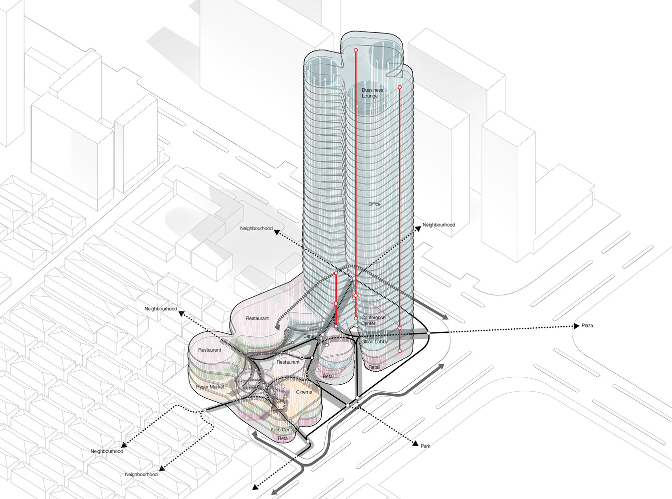 Urban Systems Offices Bundle Tower Reimagines the Bank of China-23