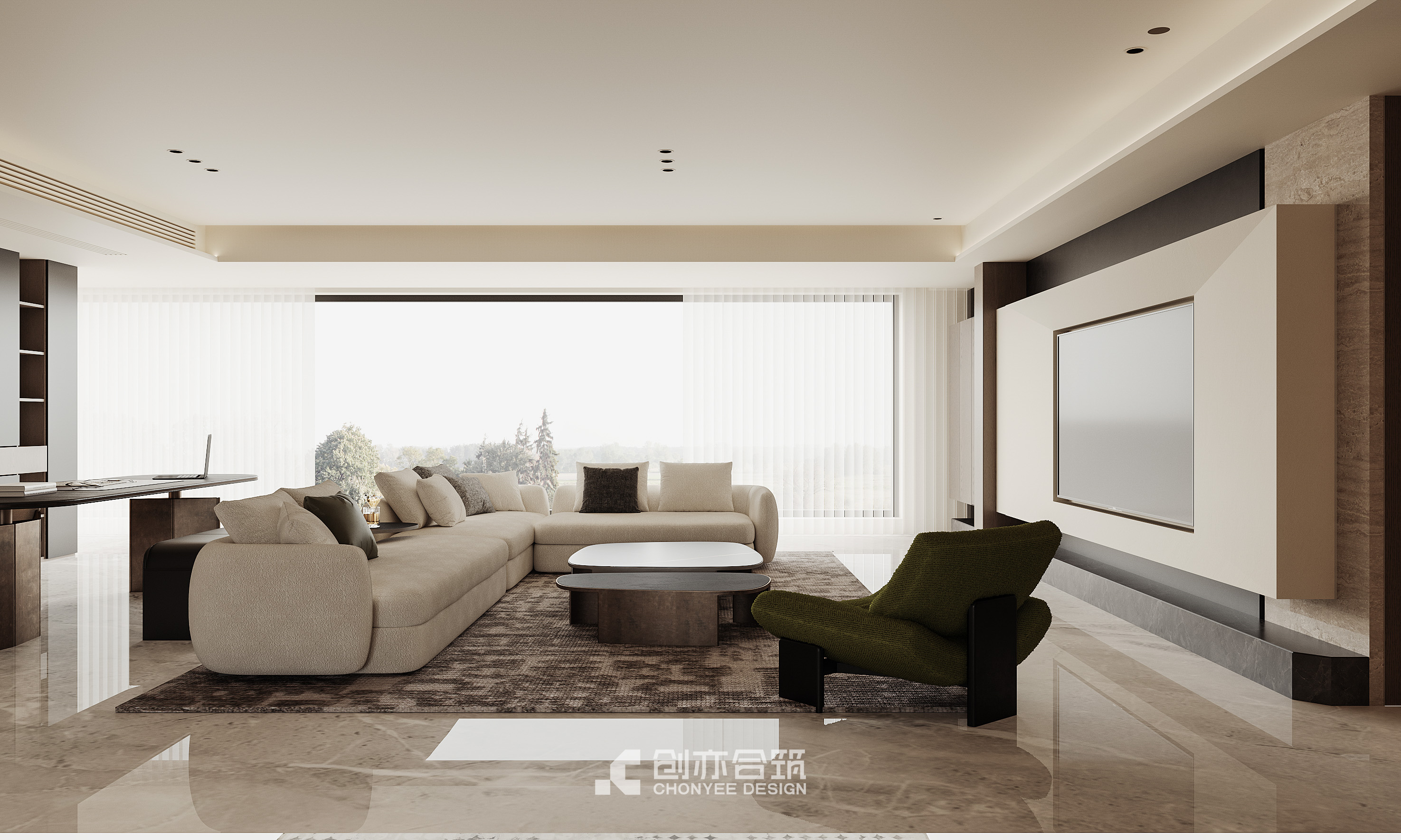 创亦合筑CHONYEE DESIGN｜长沙·招商江山境278平-1