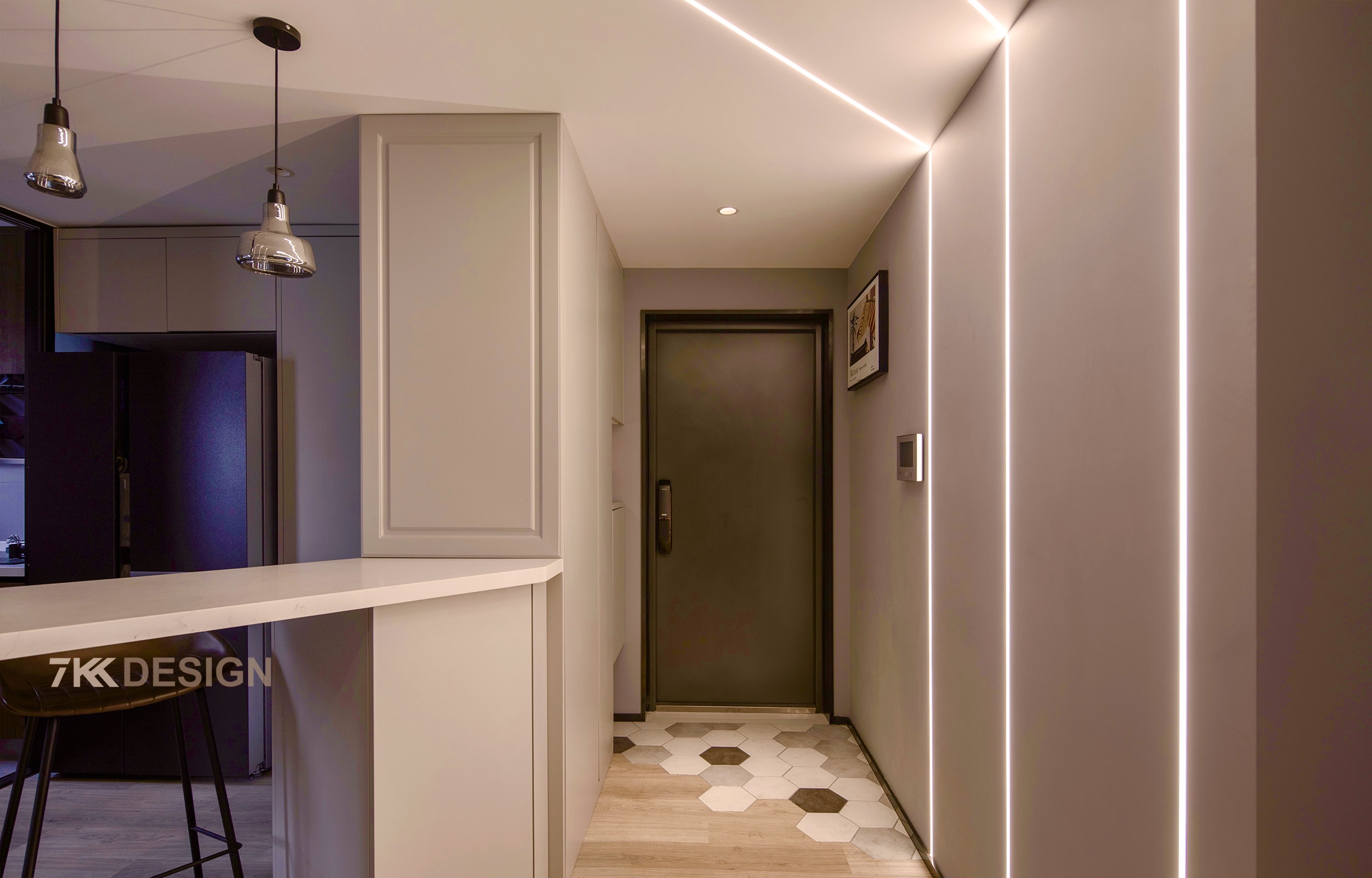 82㎡两居室打造高级质感,科技炫酷的现代北欧风之家-17