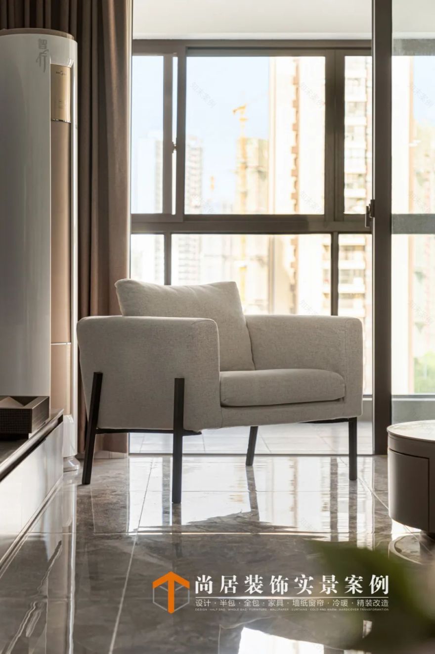 中海国际社区现代风格三室两厅设计丨尚居装饰-25