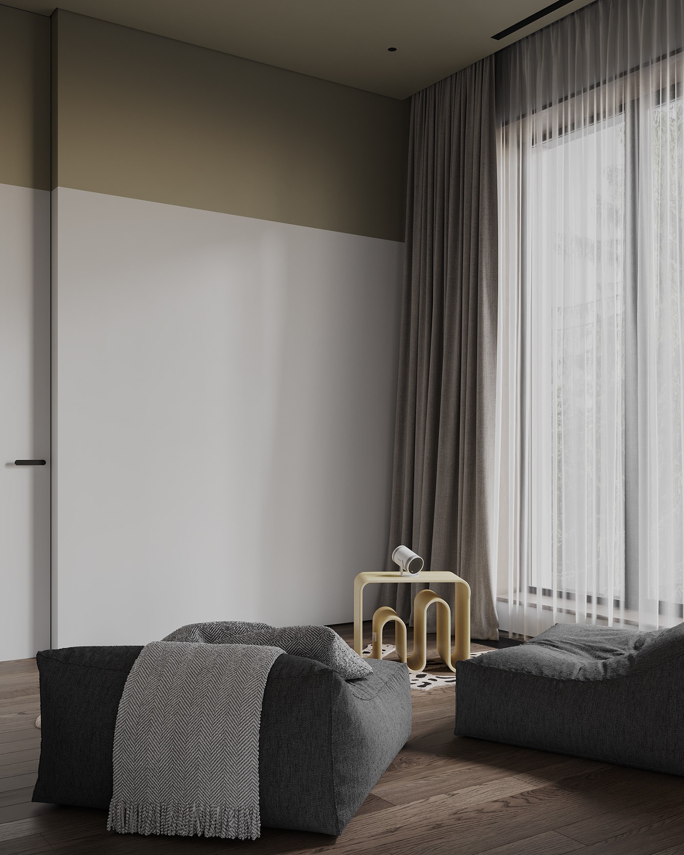 高级黑色系住宅设计 这也太有设计感了吧！-15