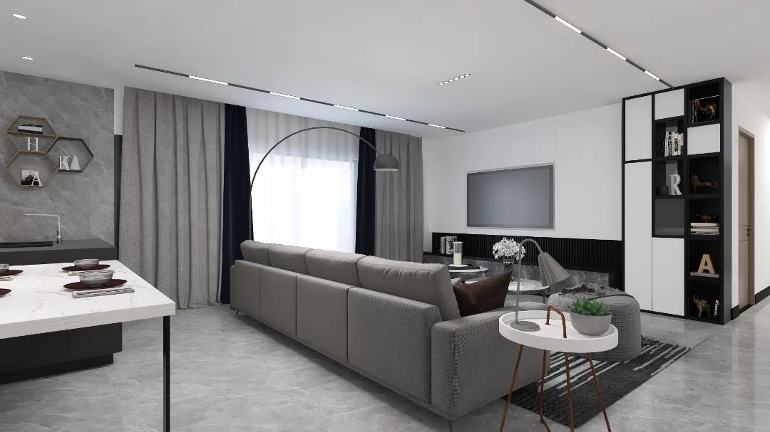 130m²现代简约三代同堂住宅设计丨丰立装饰-17