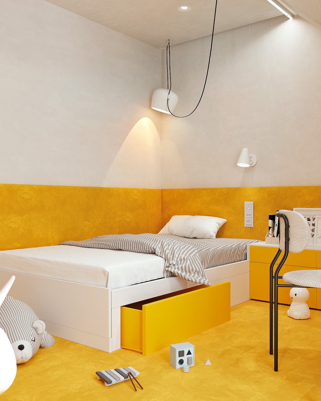 120㎡乌克兰基辅 --糖果色系住宅-16