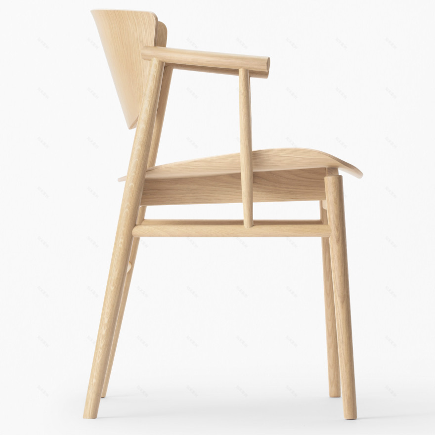Nendo designs first entirely wooden chair for Fritz Hansen in 61 years-7