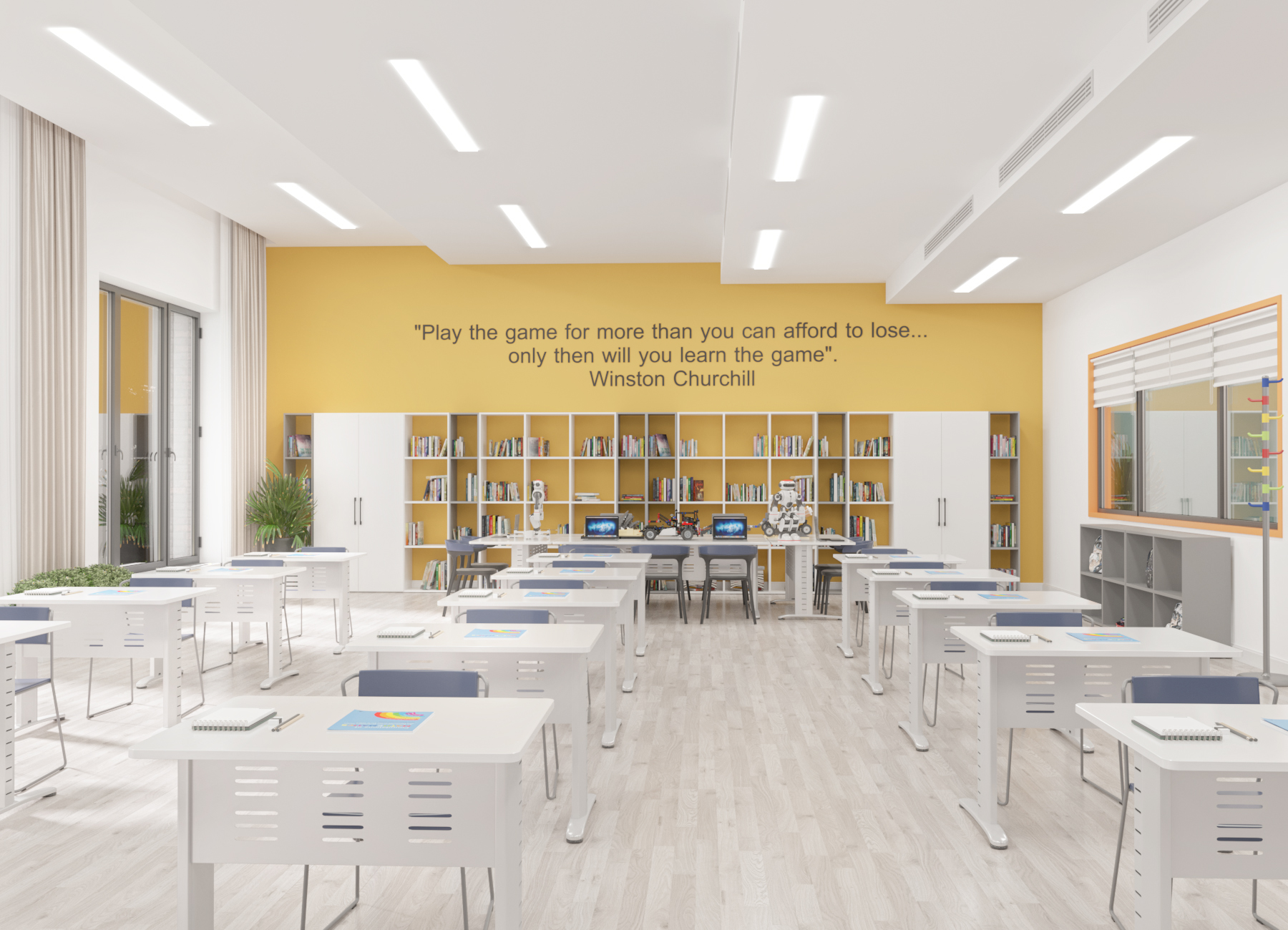 Math class interior design in a private school-2-3