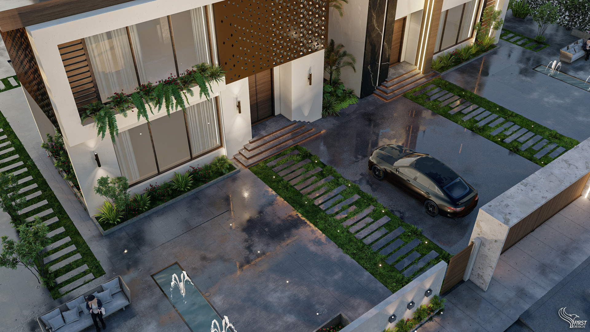 沙特阿拉伯的现代别墅设计丨Vision Design and Construction-10