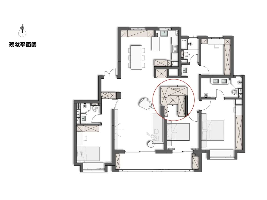 180m²意式极简家居设计-10