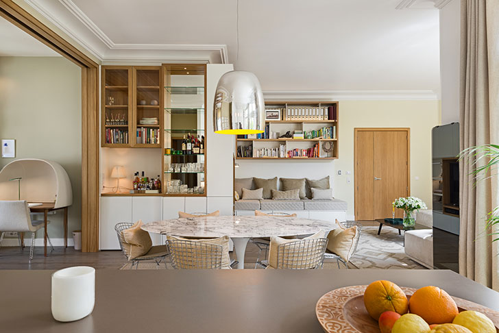 巴黎现代公寓设计，舒适放松的宜居空间-13
