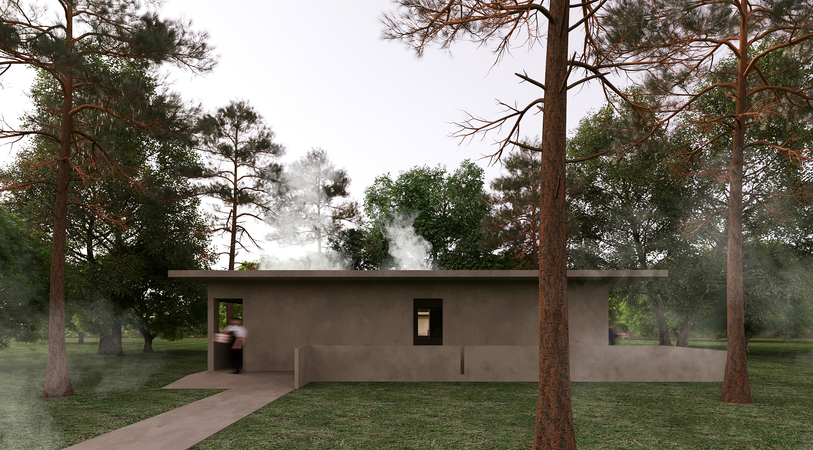 树林中的个性厕所-13