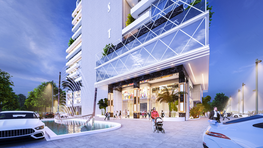 PMST混合用途中高层建筑外部设计-15