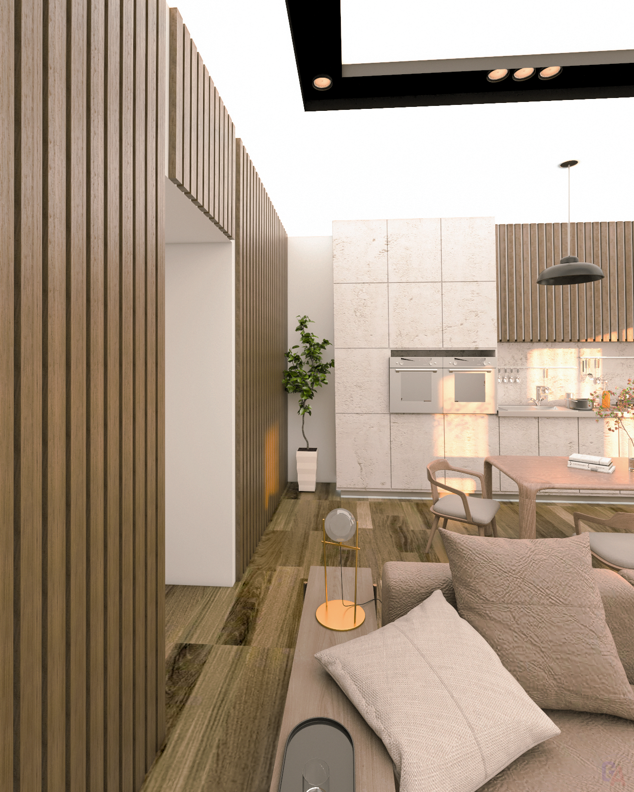 Living and Dinning ROOM (INTERIOR WORKSHOP)-1
