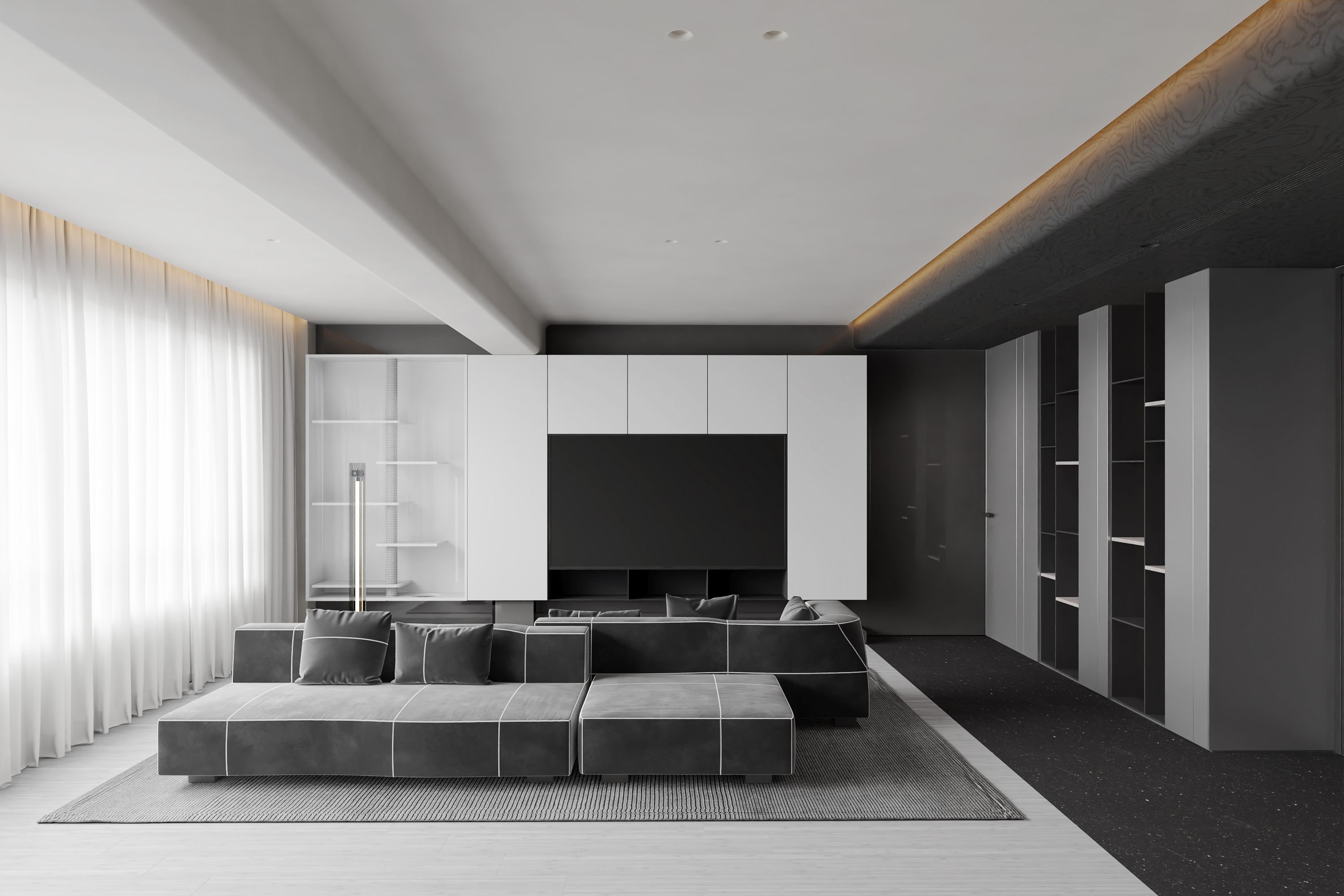 现代暗黑风室内设计-12