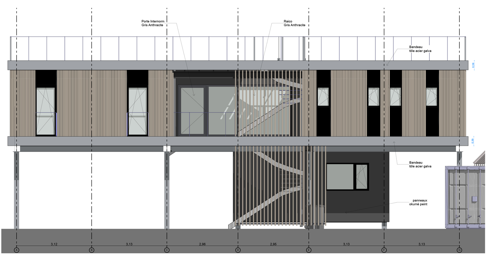悬浮海景别墅,简约优雅的法式海景之家-35