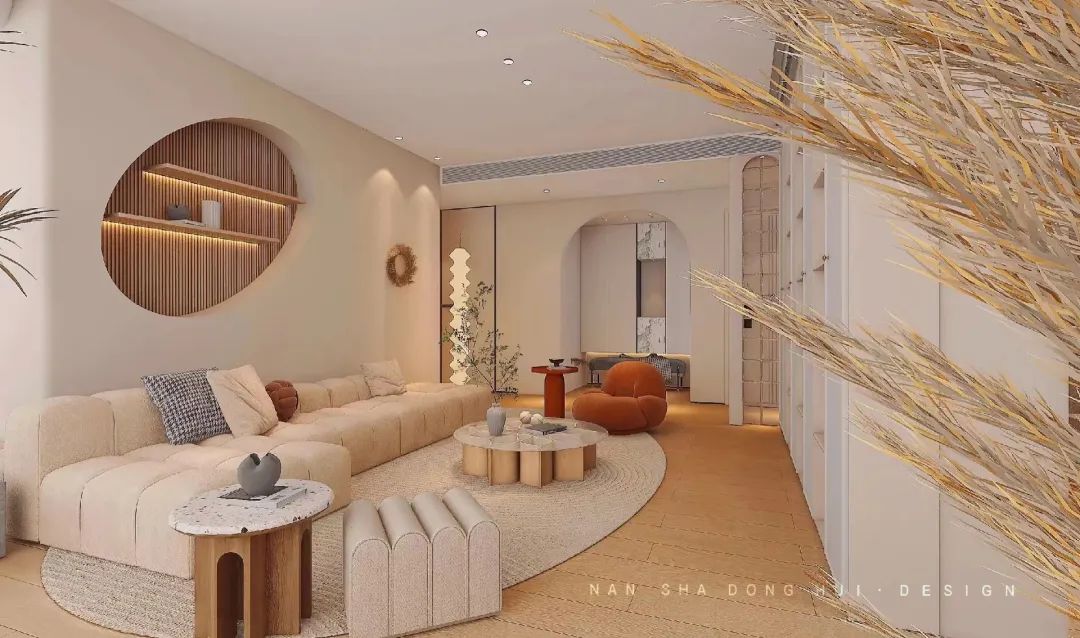 日出暖宅 · 简约法式风格空间设计丨南厦东辉设计-3