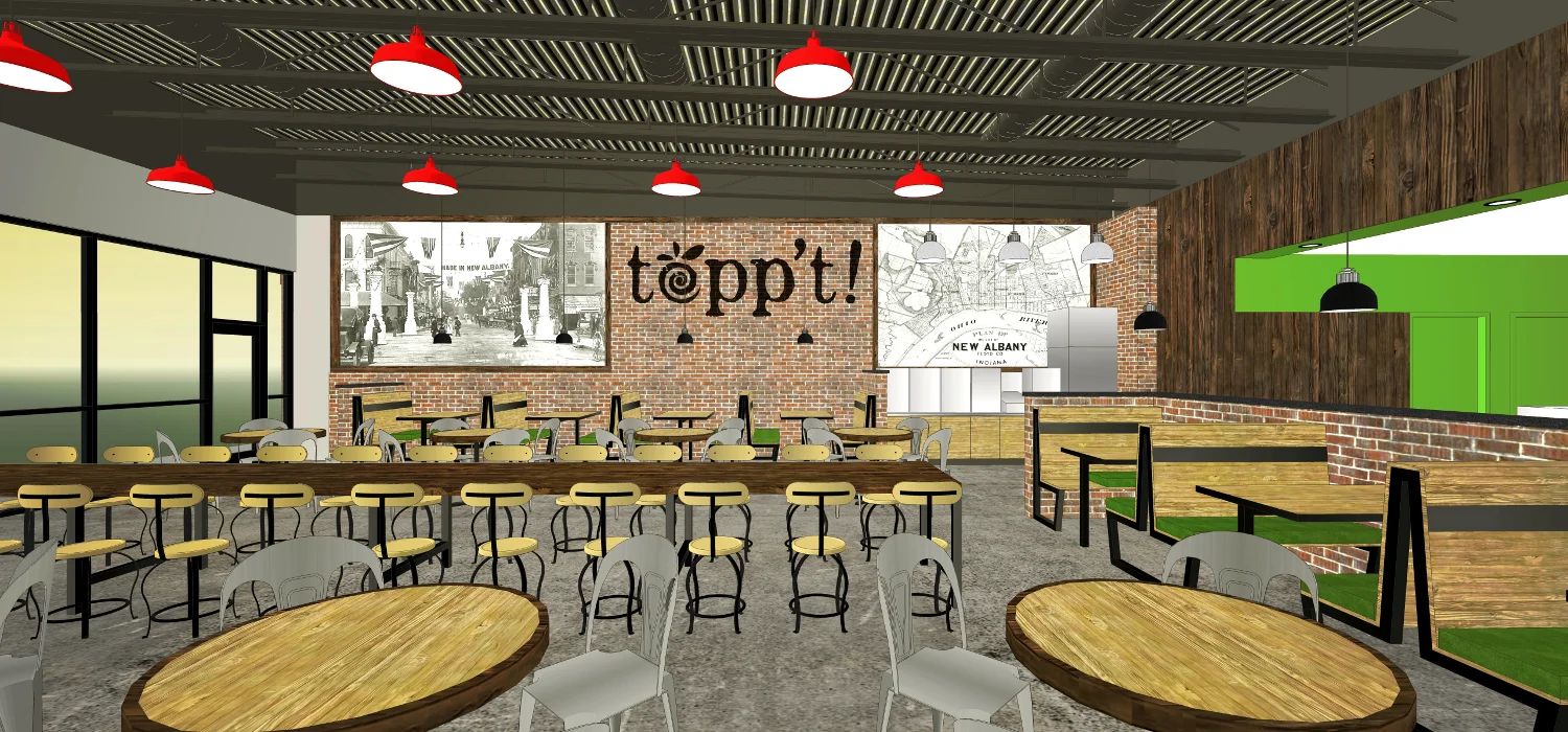 Topp't Pizza餐厅室内外装修项目丨美国丨FOXWORTH ARCHITECTURE PLLC-12