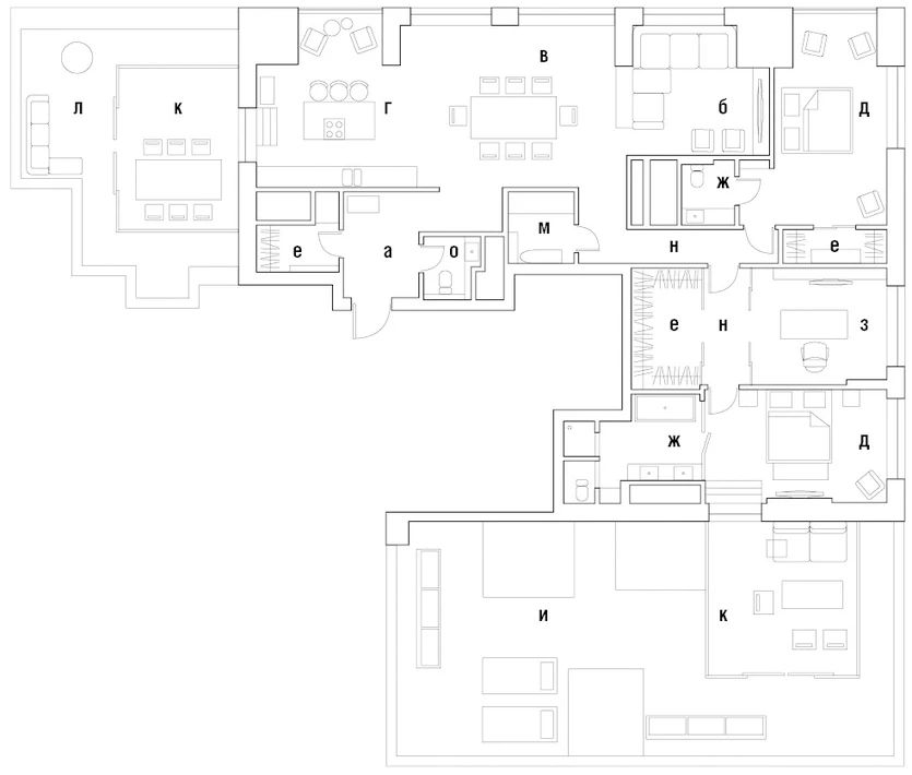 顶层公寓室内设计-24