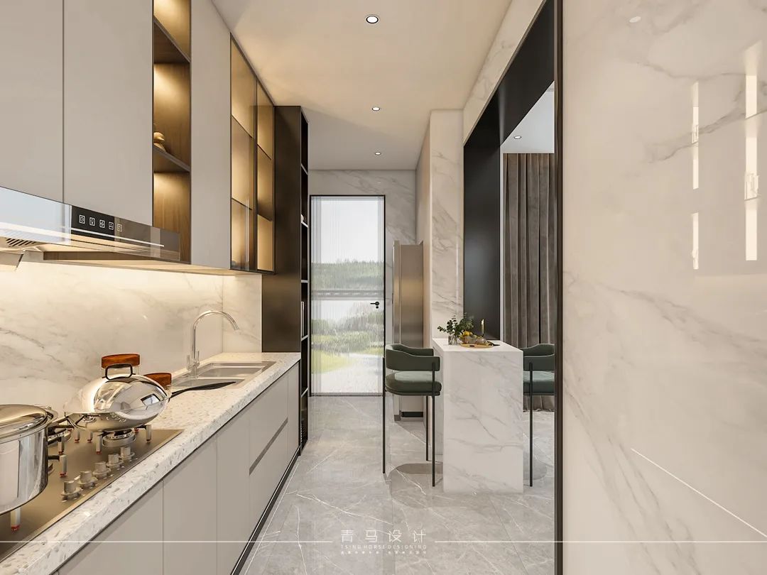 绿地生态城现代简约别墅丨青马别墅空间设计-66