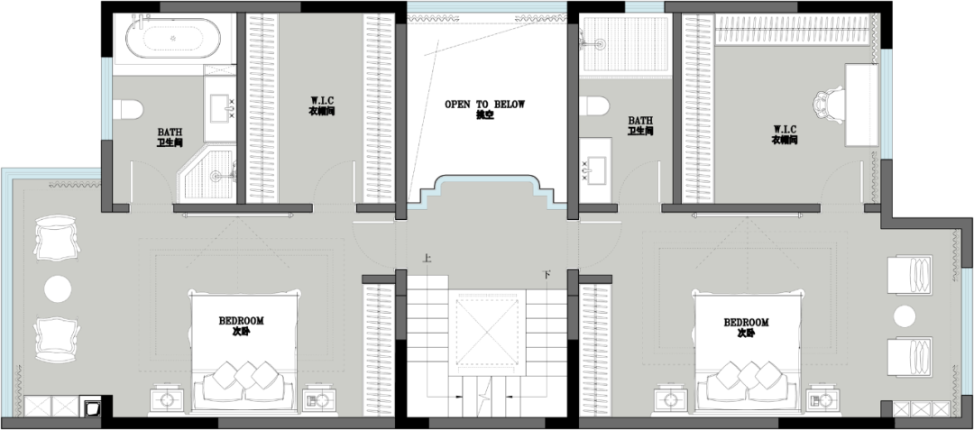 金地九玺简欧别墅丨西安锐格惟辰装饰工程有限公司-18