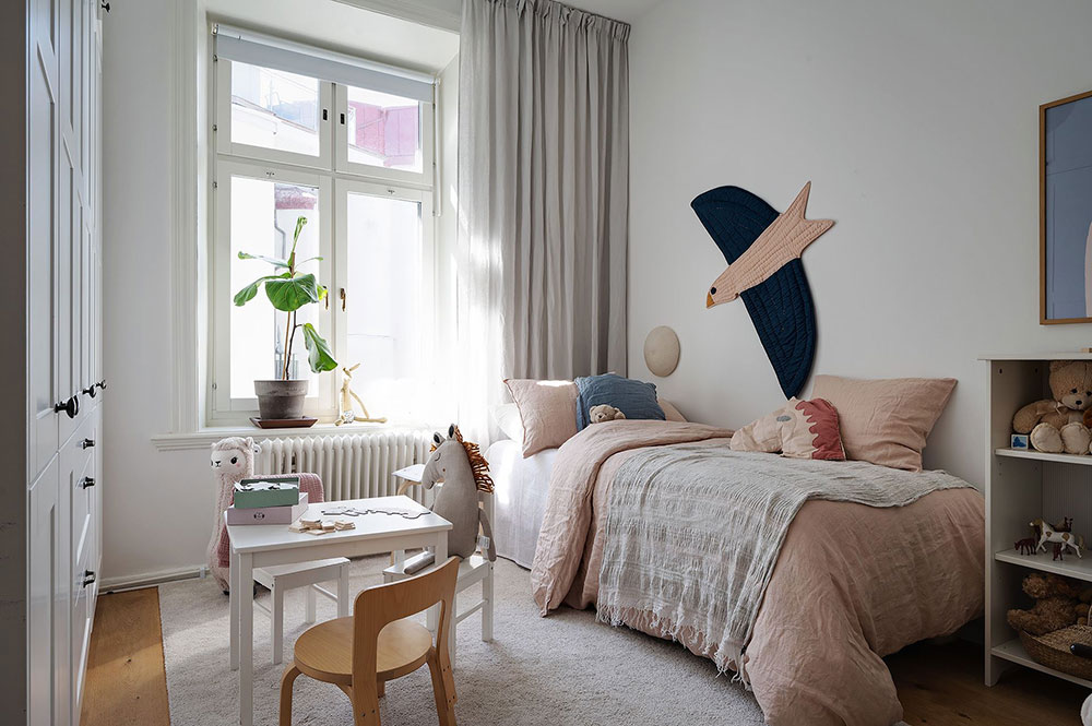 瑞典哥德堡 99 平米粉色沙发公寓设计-24