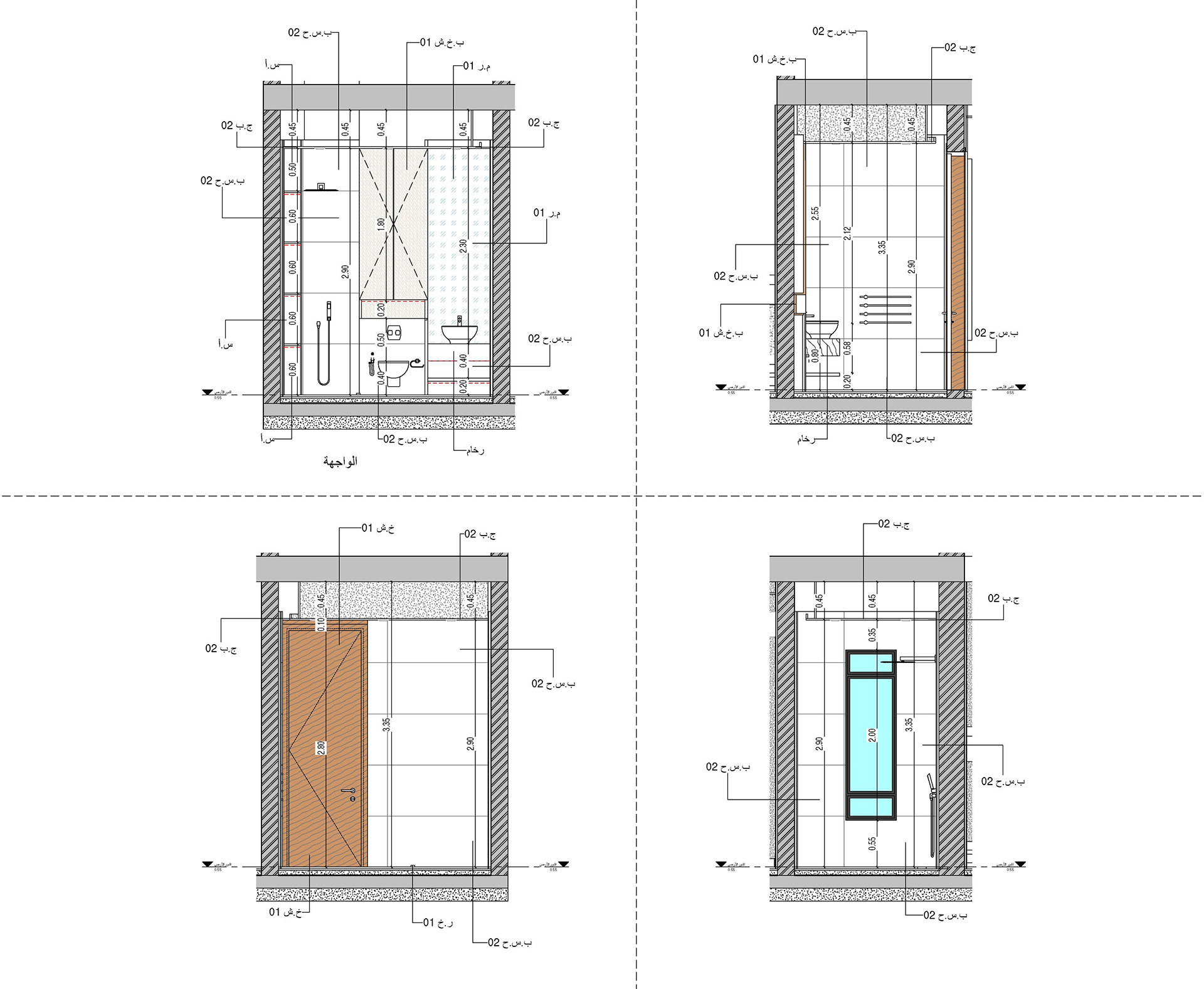 A·A 现代别墅室内设计丨沙特阿拉伯丨Bariq Consultants-45
