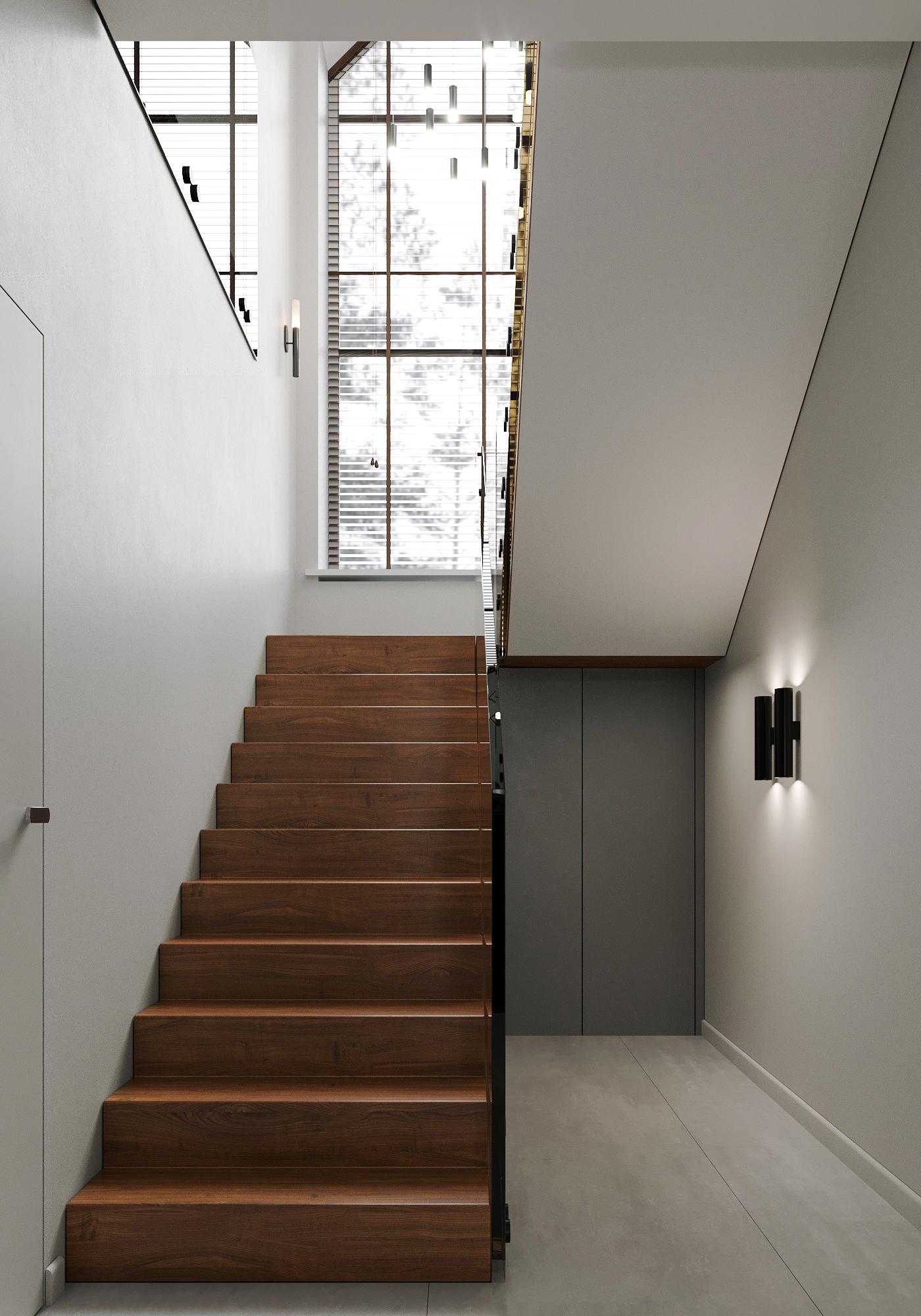 现代客厅带壁炉设计丨Polubelova Yuliya-15