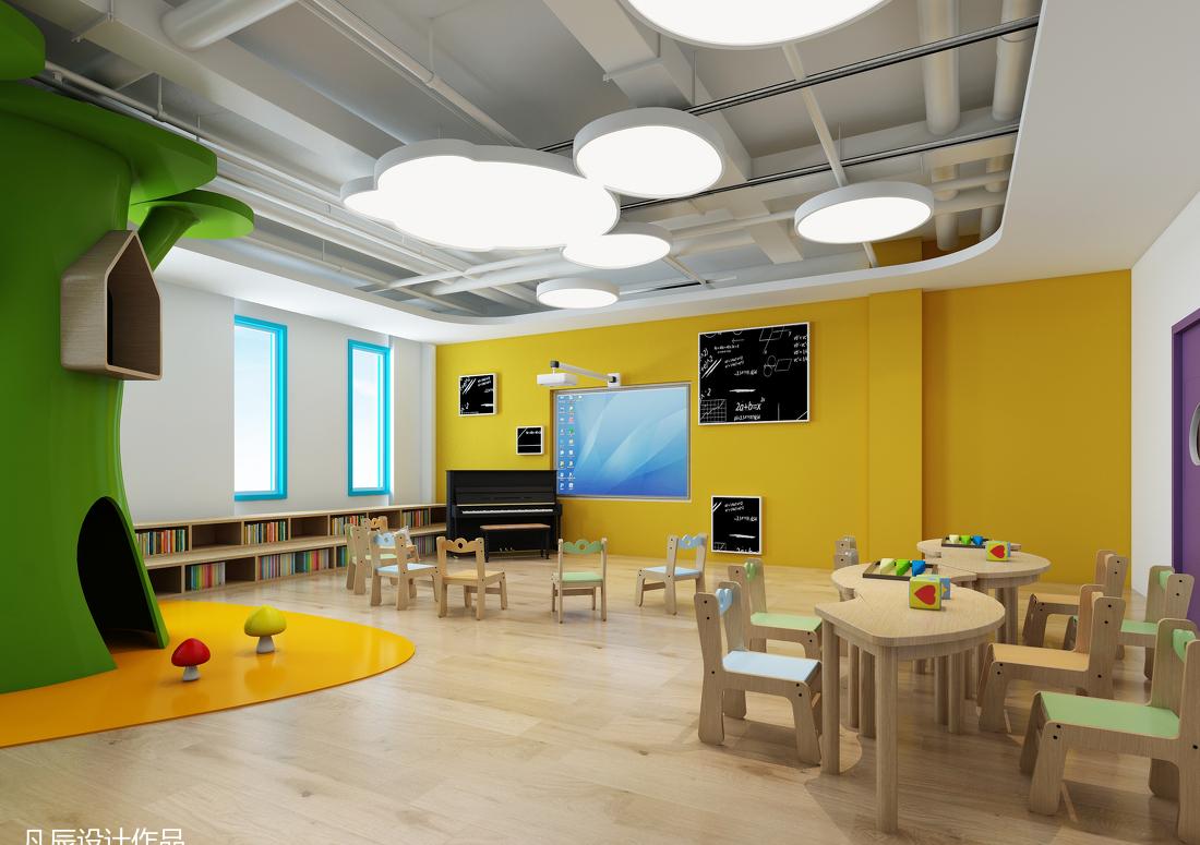 "多彩童话"幼儿园 | 温暖木元素打造快乐学习空间-9