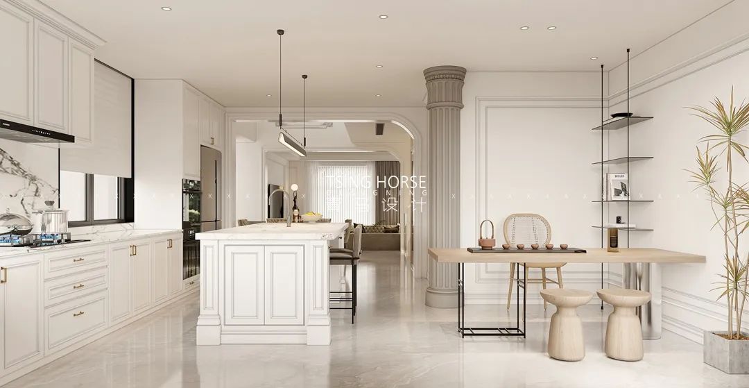 龙湖双珑原著简约法式诗意居所丨中国西安丨青马别墅空间设计-33