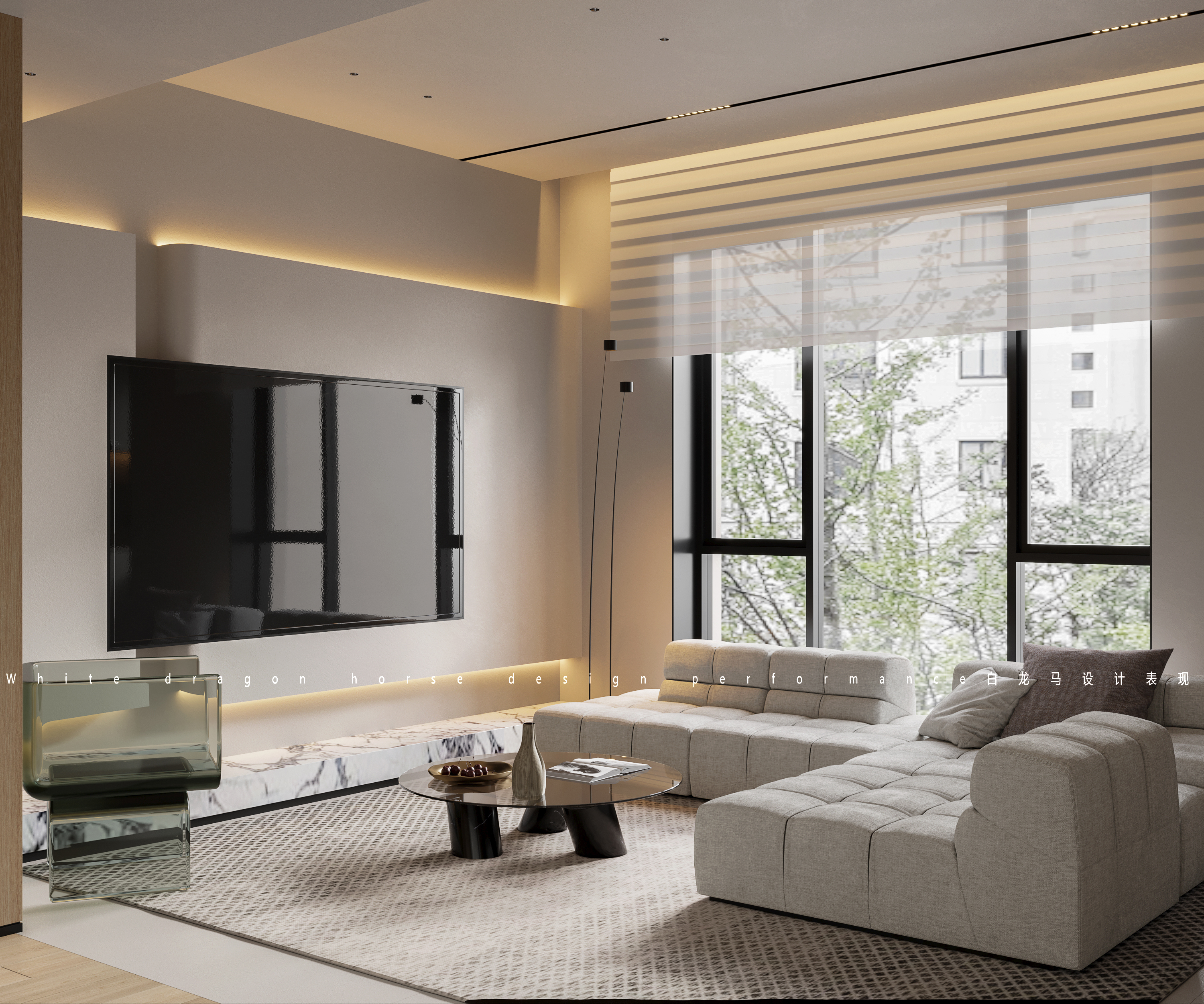 侘寂微水泥-------白龙马效果图-1