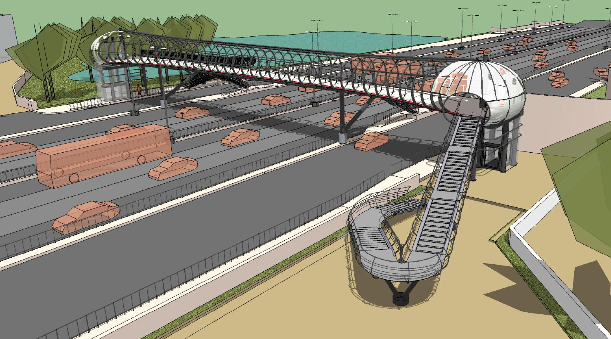 Foot Over Bridge at Outer Ring Road Bellandur Bangalore-14