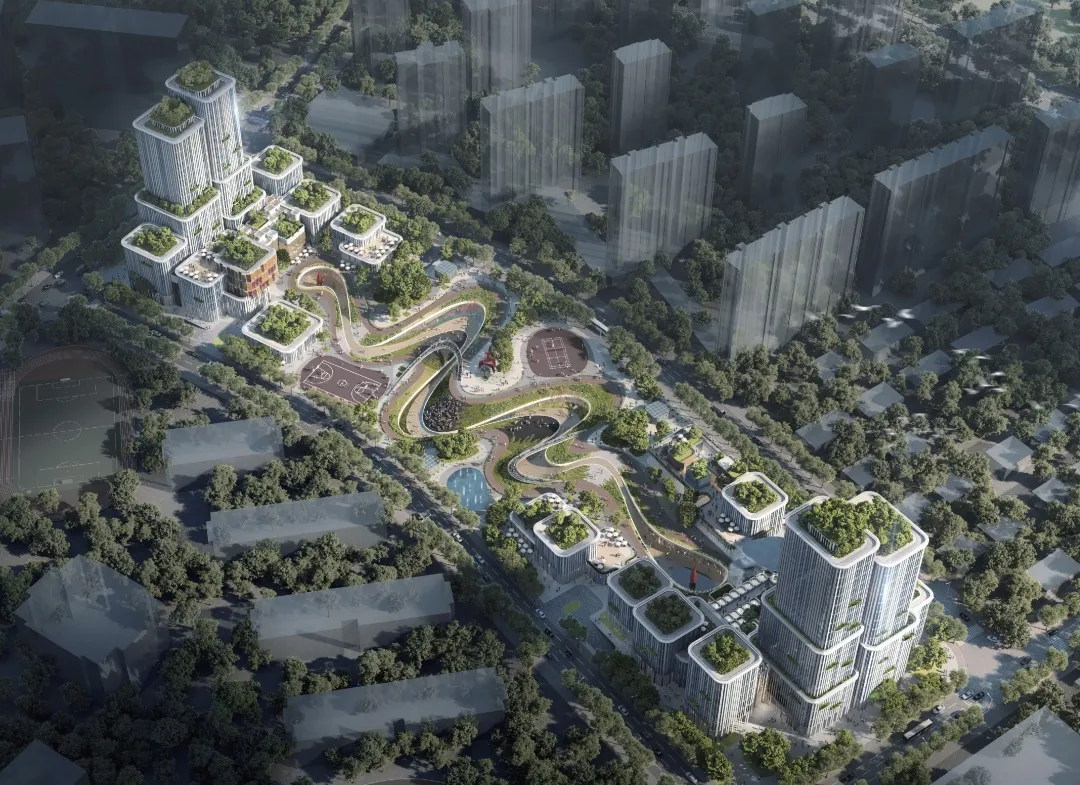 黄岩立体山水城市综合体丨千城建筑-0