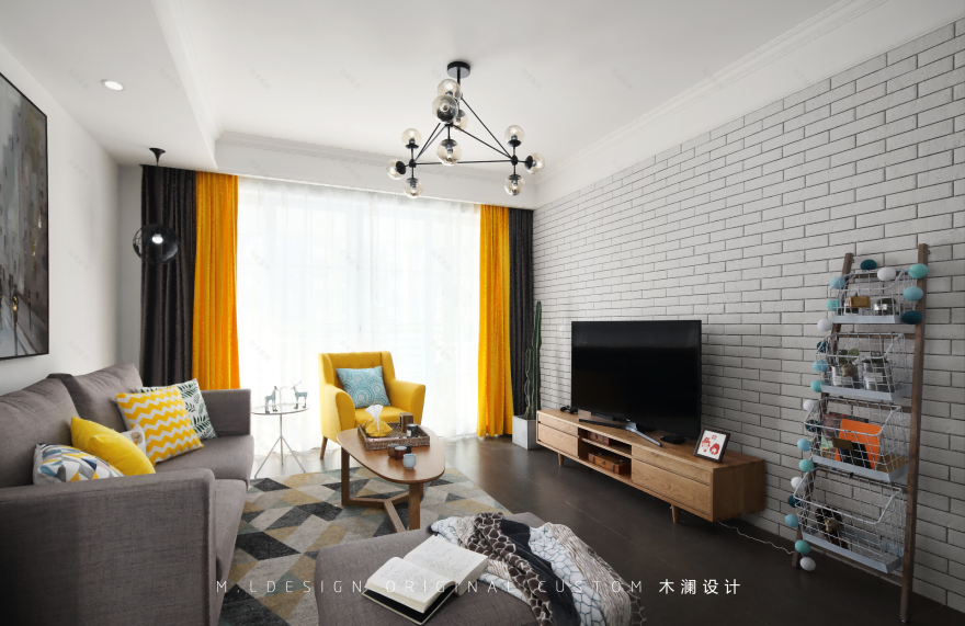 130㎡北欧风三口之家-6