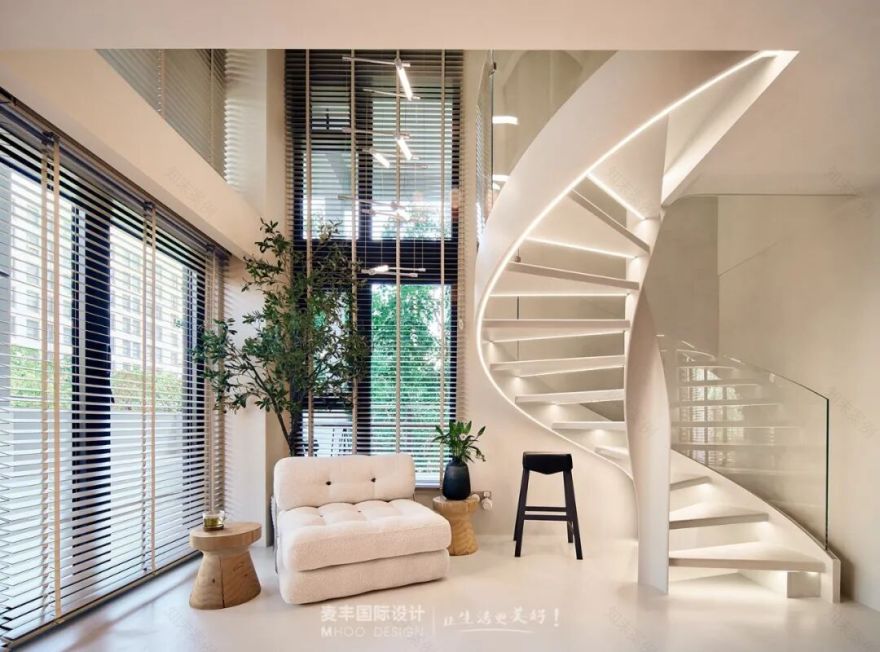 MHOO|未来里90㎡极简奶油风:织就素室暖意-49