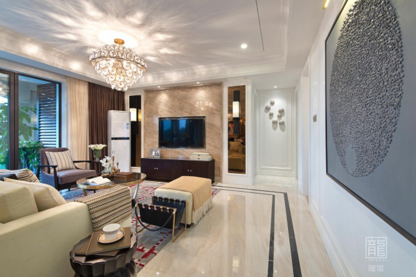114㎡成都荣盛·香堤荣府样板房  龙徽设计-3