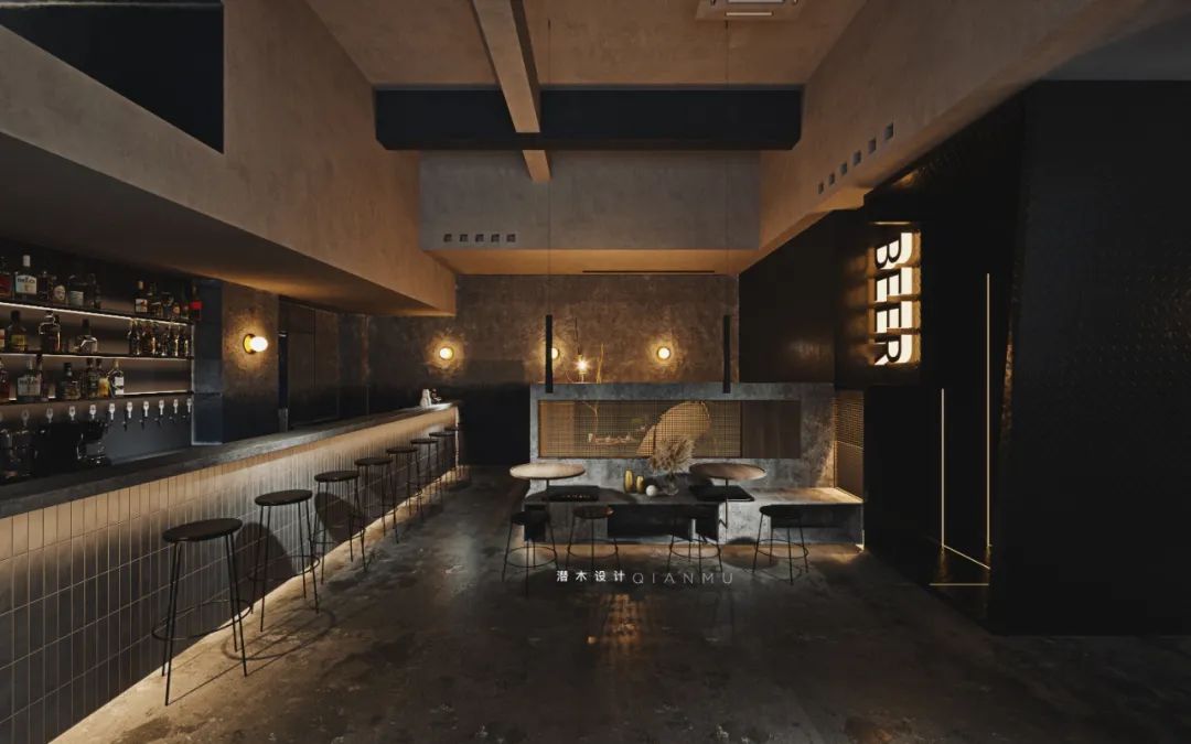 杭州别二酒吧 | 简约水泥空间,复古与现代的完美融合-9