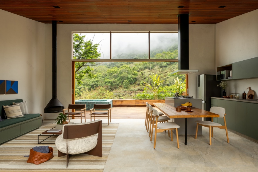 森林小屋(查莱·达马塔)(注:Chalé da Mata可能是特定地点名原样音译,若有具体背景它可能有更恰当的名称,这里信息有限只能音译 ) 丨巴西圣保罗丨Angá Arquitetura-13