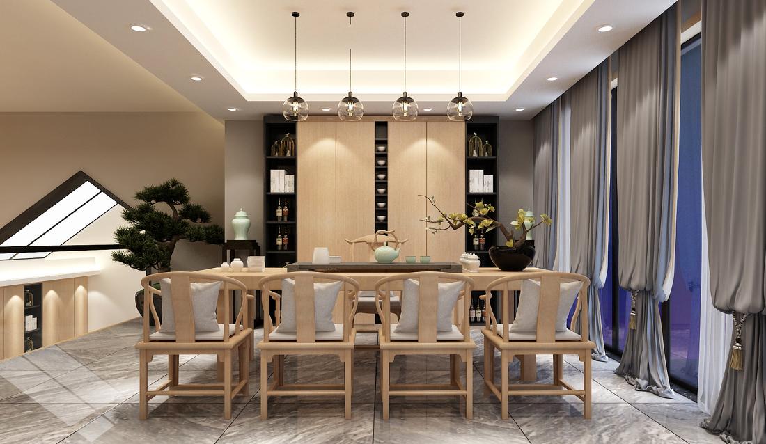 彭下欢设计·蒋先生新中式(御景庄园)-16