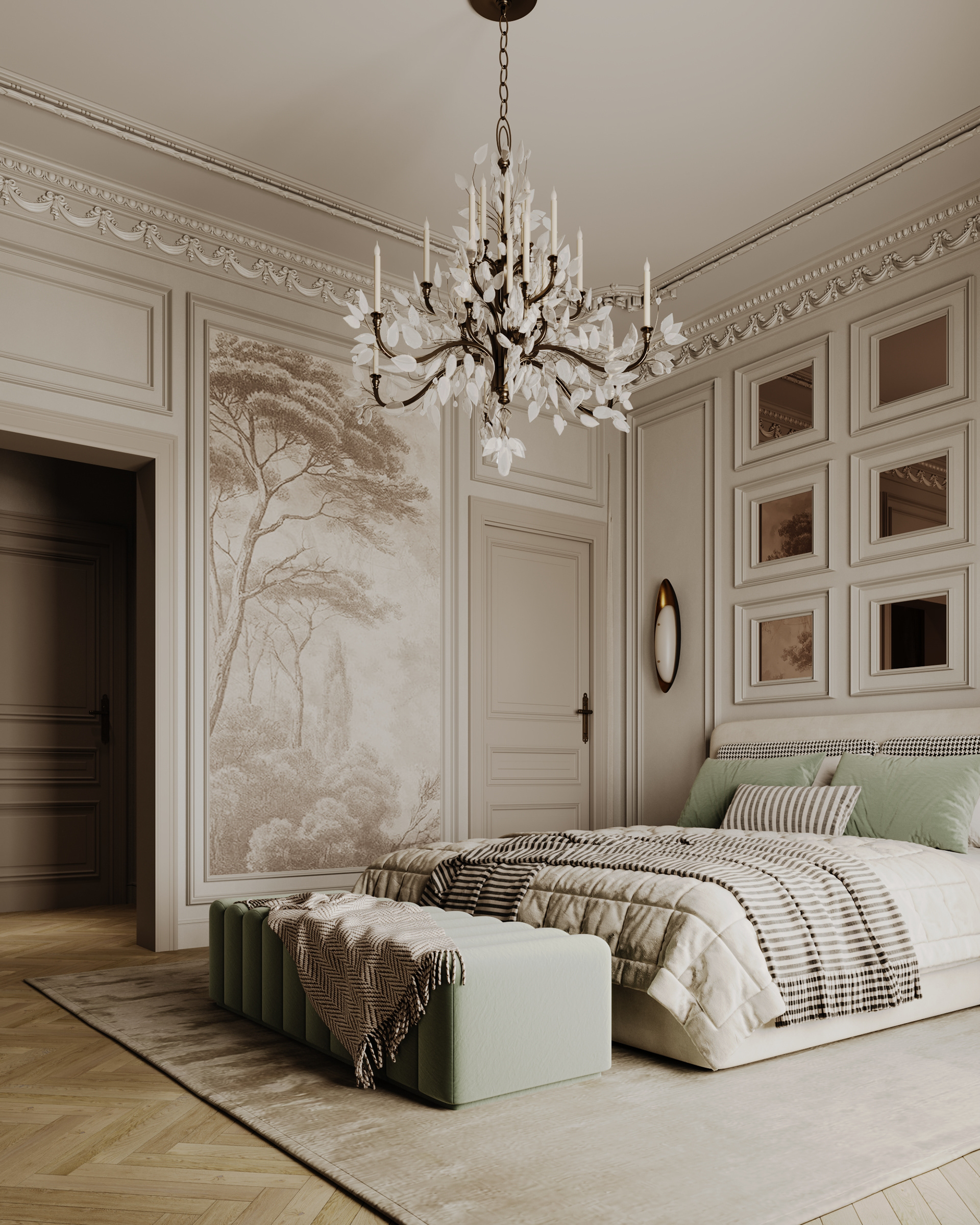 新古典主义主卧丨埃及开罗丨M Abousamra Designs (Draft)-1