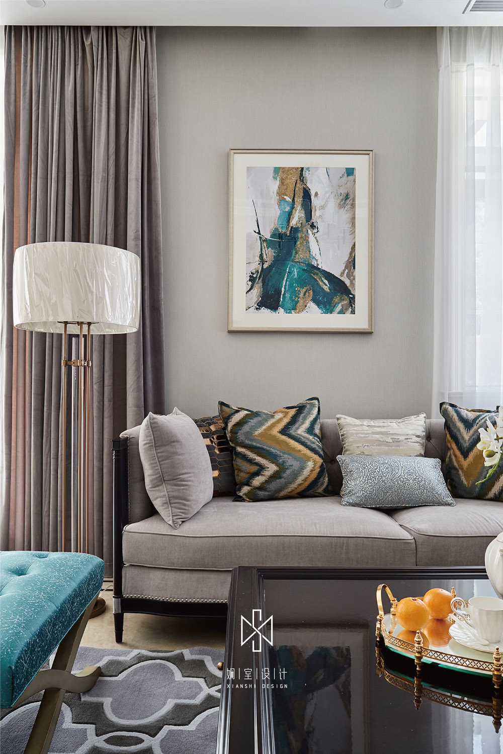 千岛湖玫瑰园 | 现代美式家居的优雅与精致-5