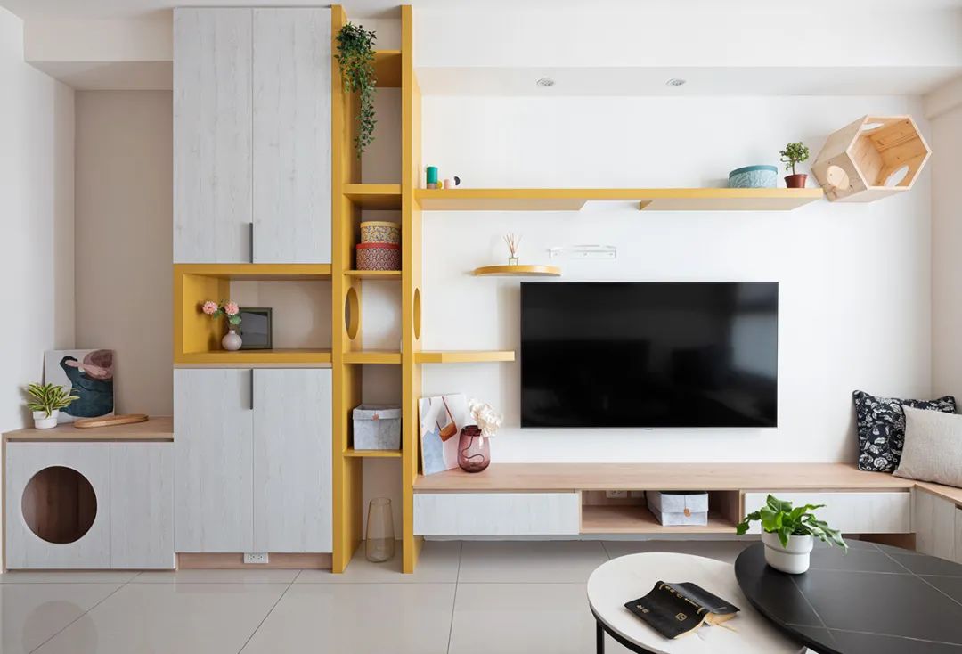 活力童趣的三口之家 · 色彩鲜明的 105㎡舒适住宅设计-11