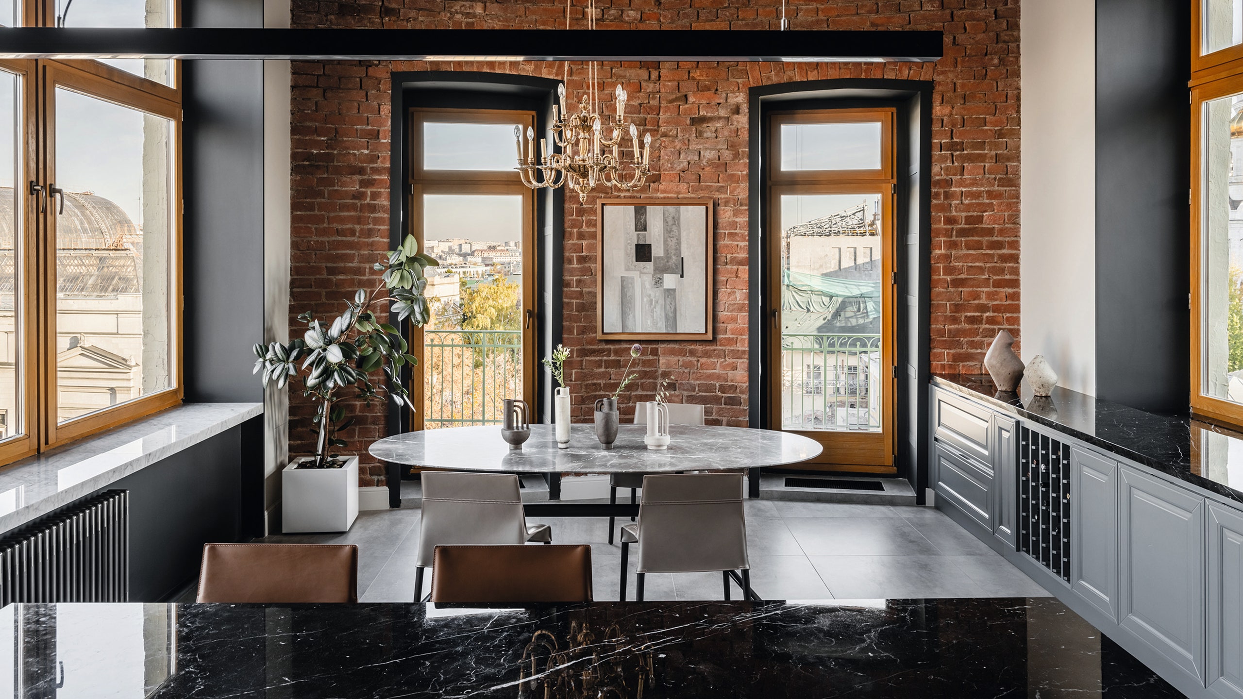 莫斯科市中心鲍里斯·乌博列维奇  博罗夫斯基设计的阁楼丨俄罗斯莫斯科丨鲍里斯·乌博列维奇  博罗夫斯基及其团队-2