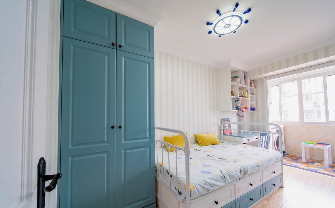 60 平三室田园风,双儿童房定制设计-5