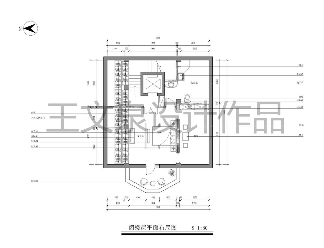 
法式欧式新中式别墅设计作品王文泉13 -8