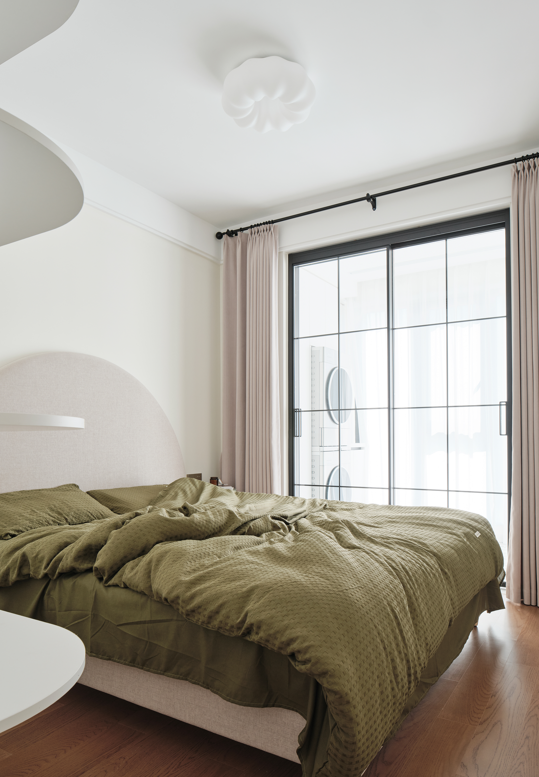 现代奶油风三口之家改造-47