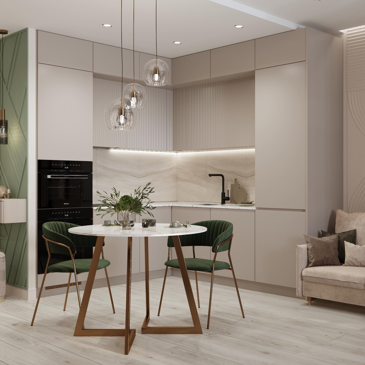 厨房  卧室一体化设计-41