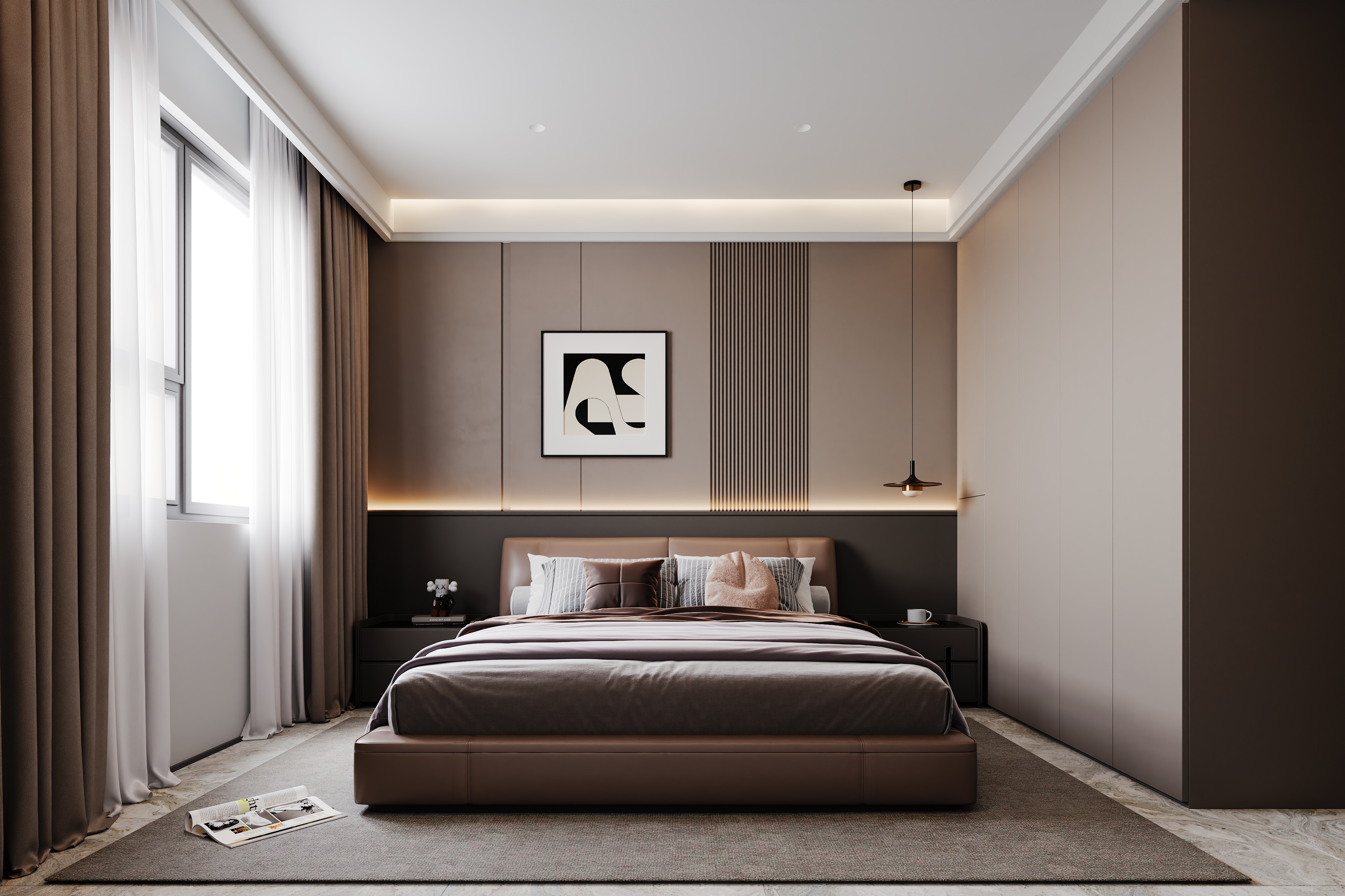 意式轻奢风平层家装-4