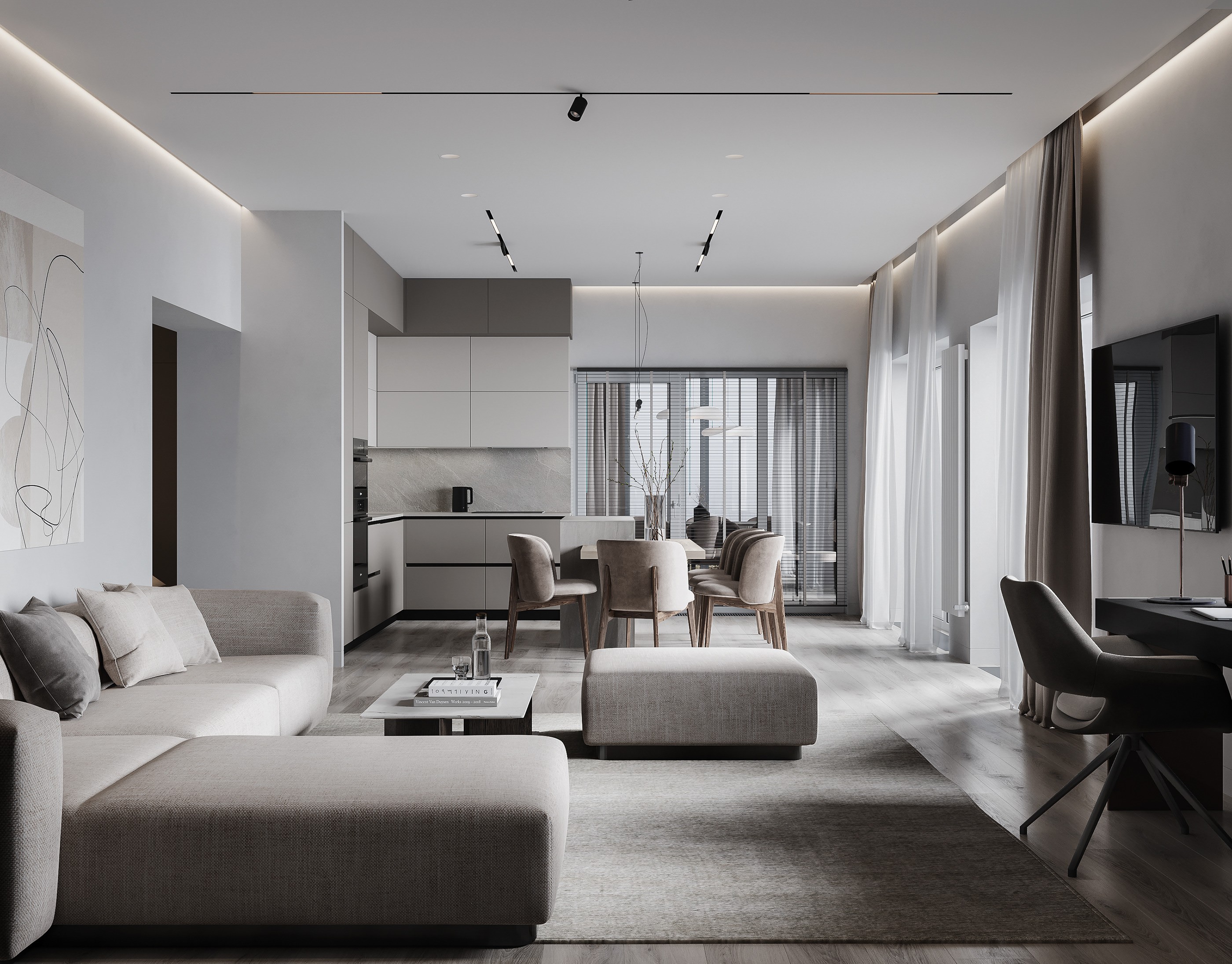 灰白简洁空间  简约不简单！-0