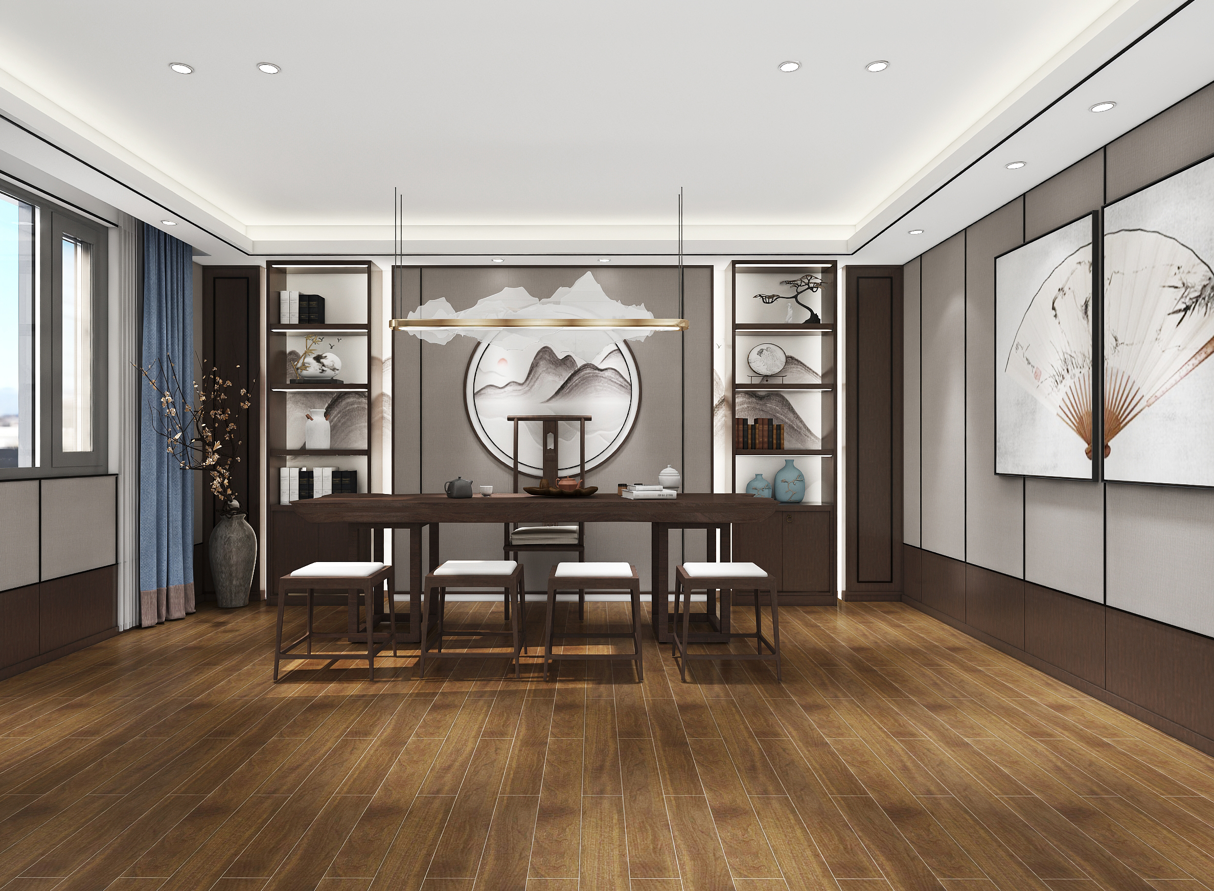 珠海某装修公司办公,展厅-4