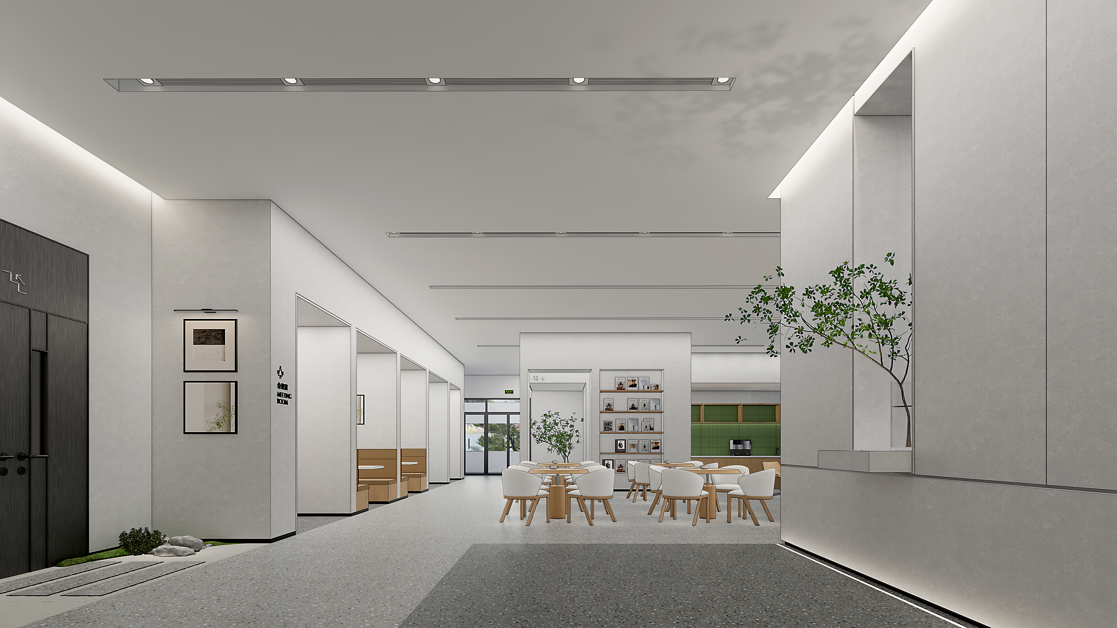 1500 平办公大堂设计-4